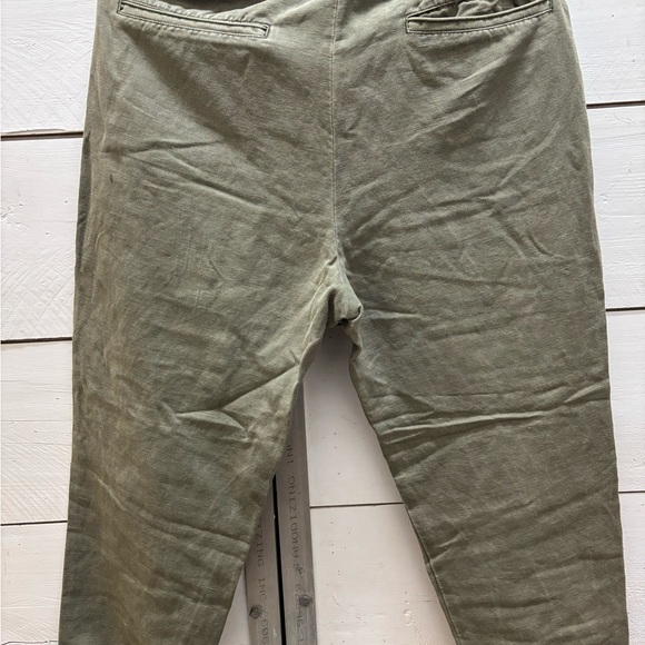 Armani Exchange olive green linen cargo pants - loose 31 - Picture 5 of 6